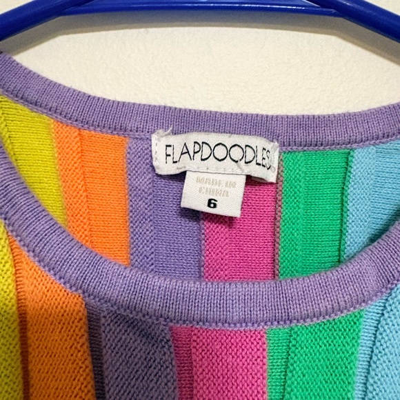 Flapdoodles Multicolor Striped Dress - Picture 3 of 4